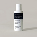Skincare bottle labeled 'Essential Eye Complex' by 'Advanced Rejuvenating Concepts' on a light gray background
