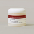 Jar of UltraLite Moisturizer with a red and white label on a beige background